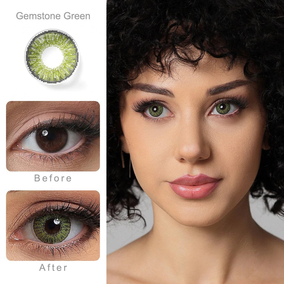 3 Tone Gemstone Green Contact Lenses