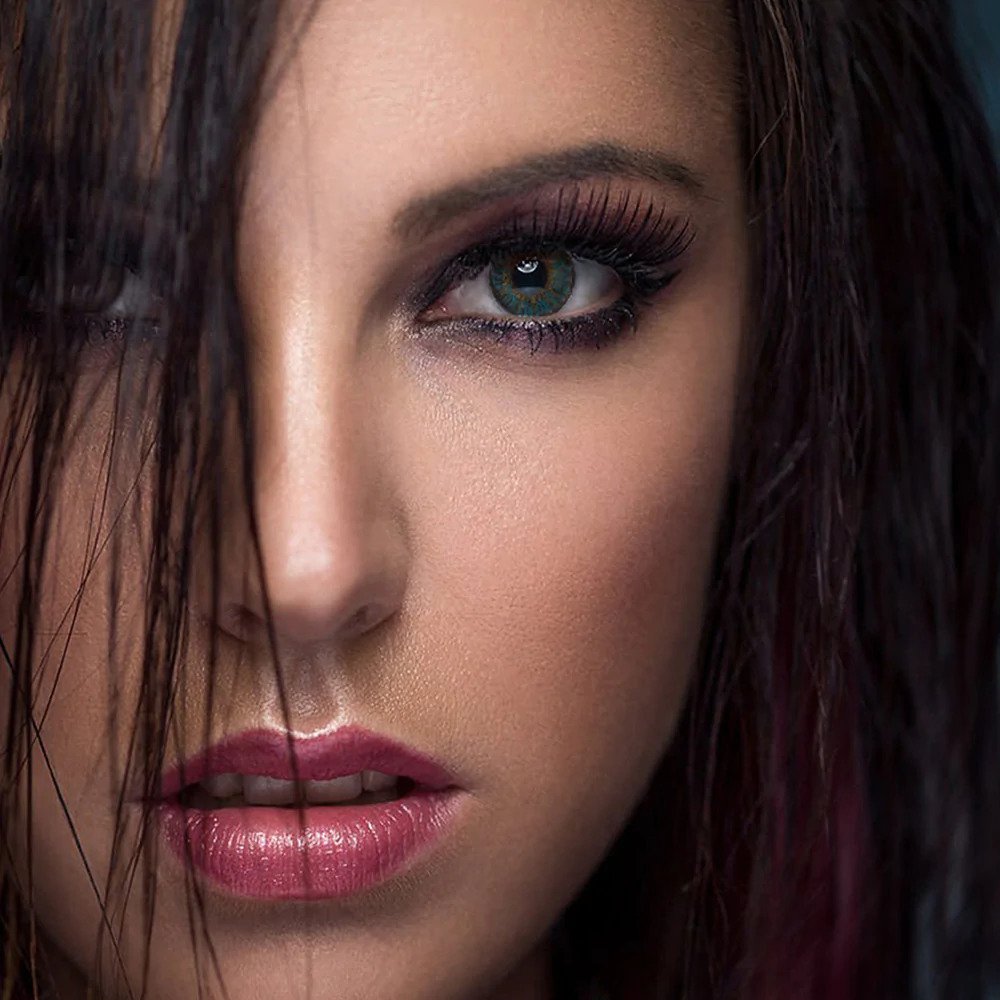 3 Tone Turquoise Colored Contact Lenses