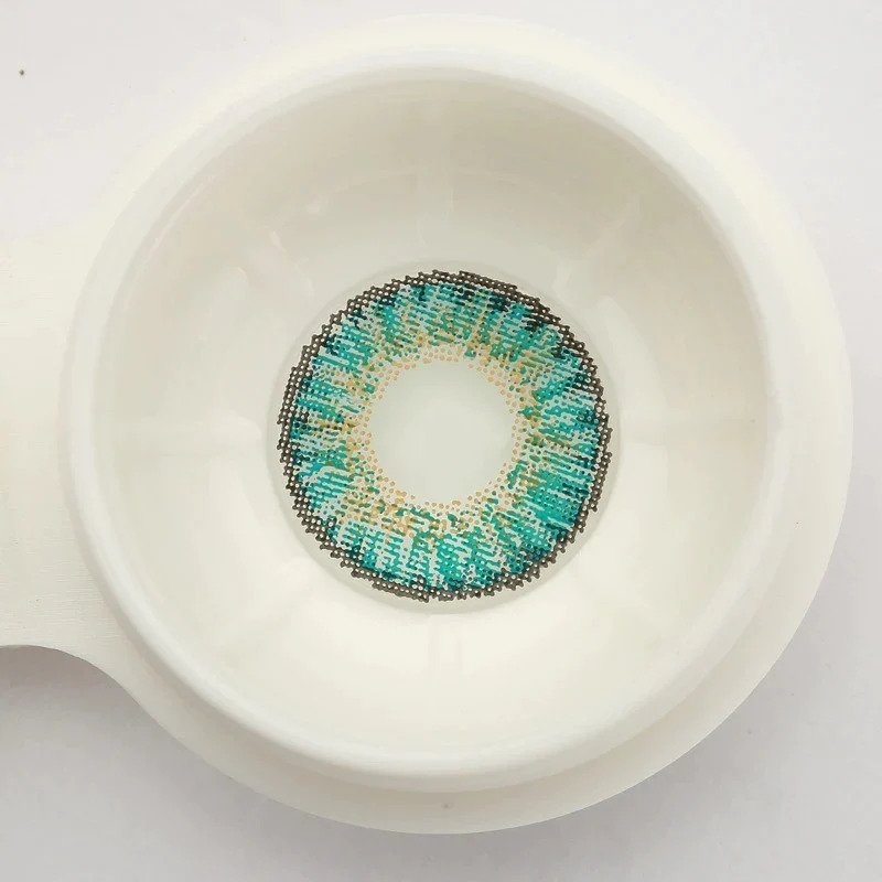 3 Tone Turquoise Colored Contact Lenses