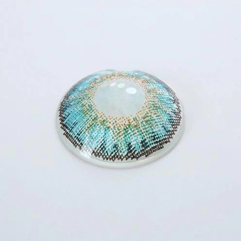 3 Tone Turquoise Colored Contact Lenses