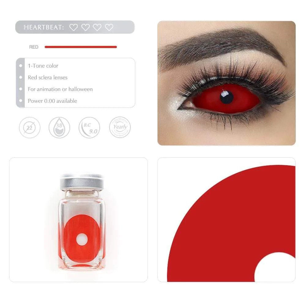 22MM Full Eye Red Sclera