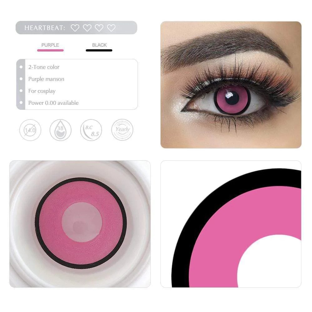 Pink Manson Halloween Contacts