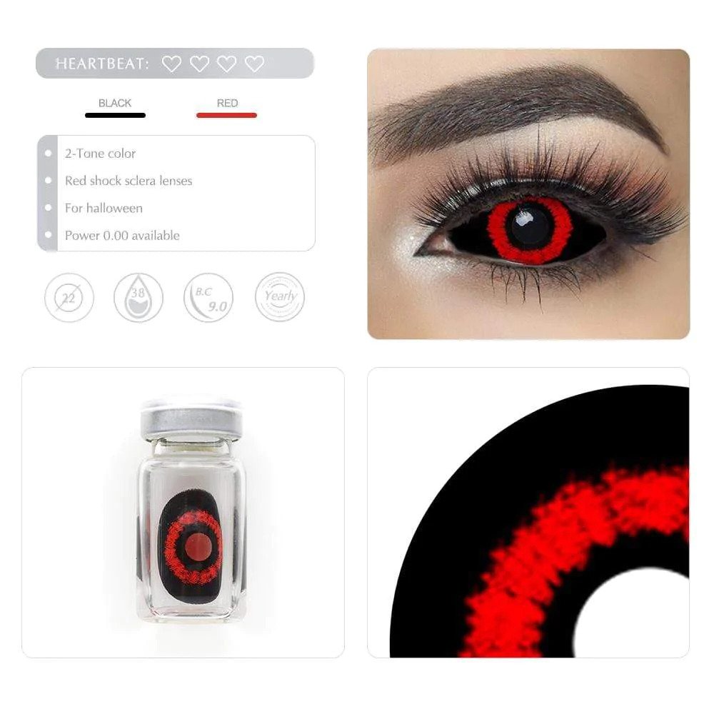 Red Shock Full Eye 22mm Sclera