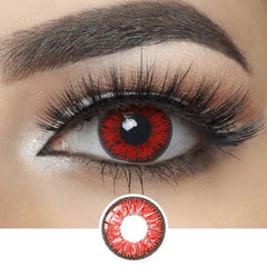 Nonno Deep Red Coloured Contacts