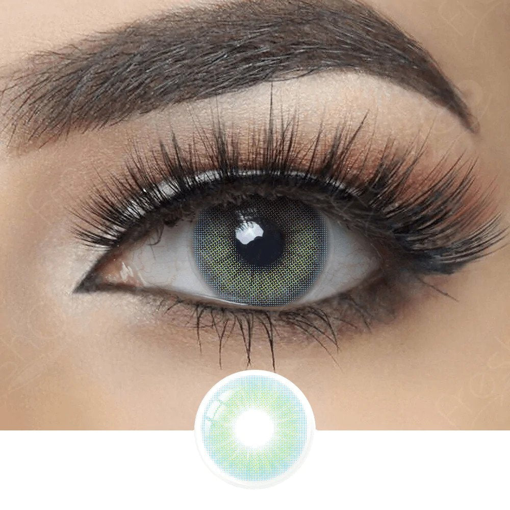 Hidrocor Topaz Blue Coloured Contacts