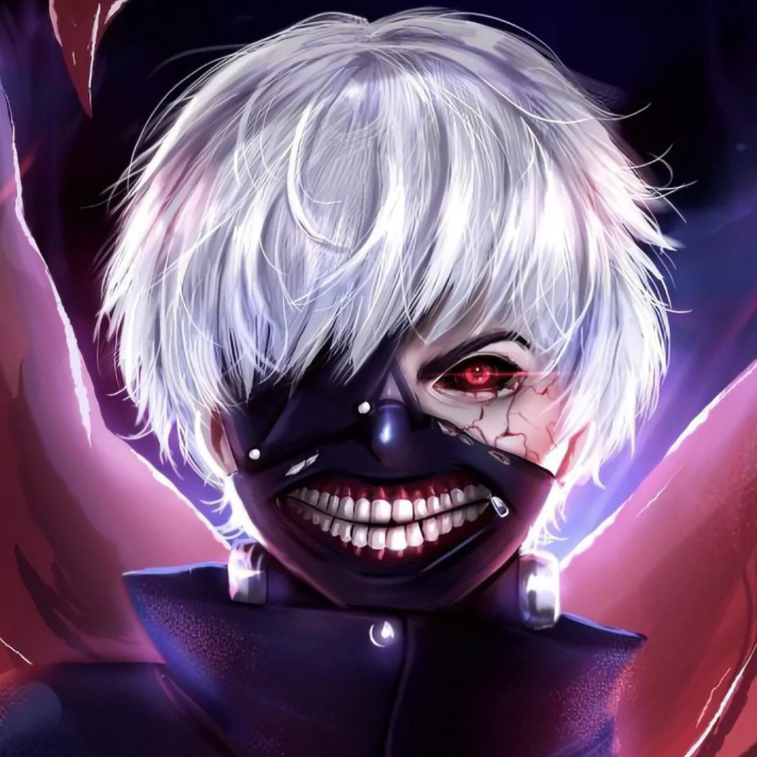 Tokyo Ghoul Black Red Full Eye 22mm Sclera