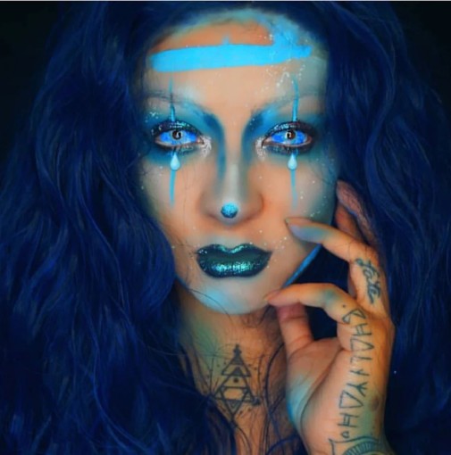 22mm Ice Age Blue Full Eye Sclera