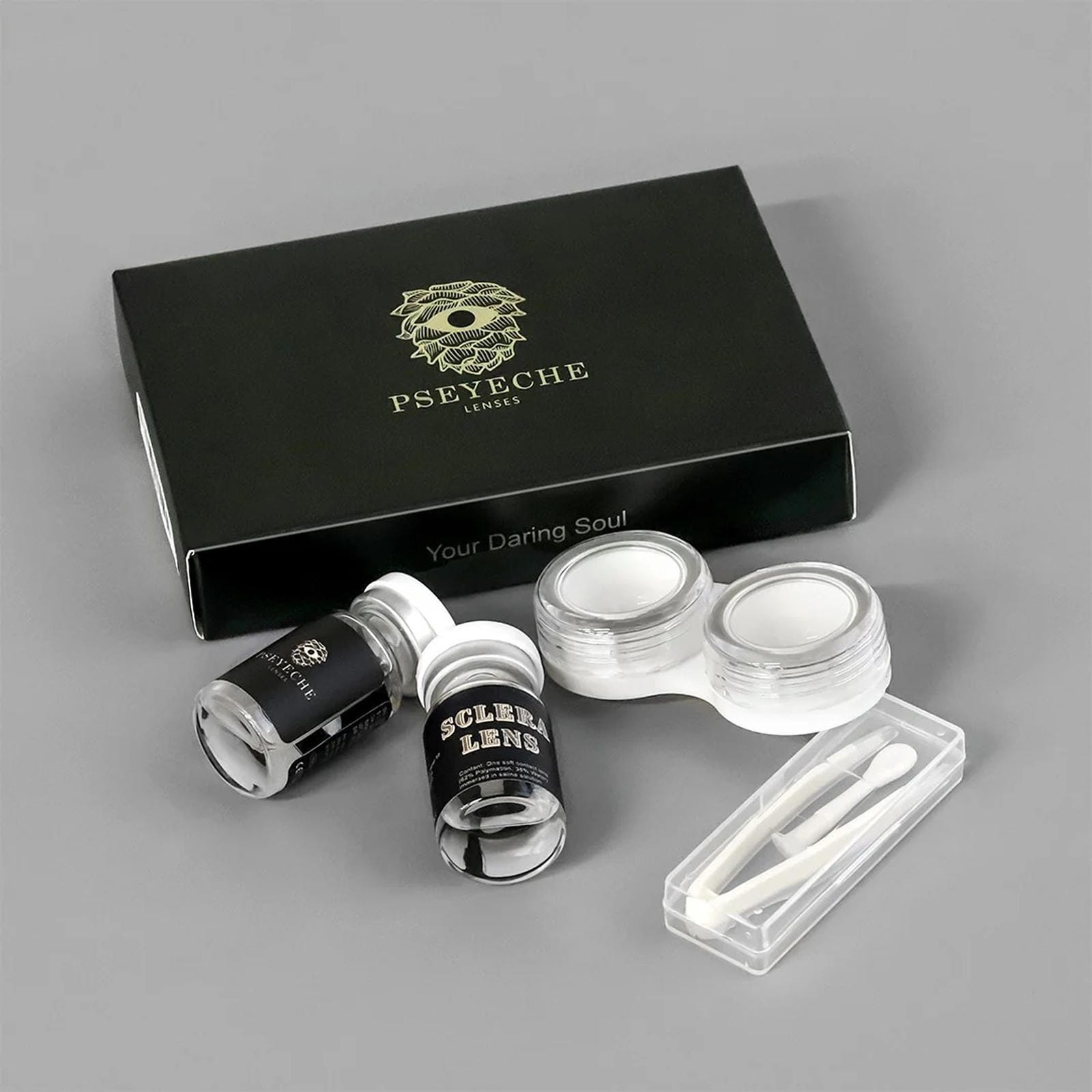 Black and White Full Eye 22mm Sclera