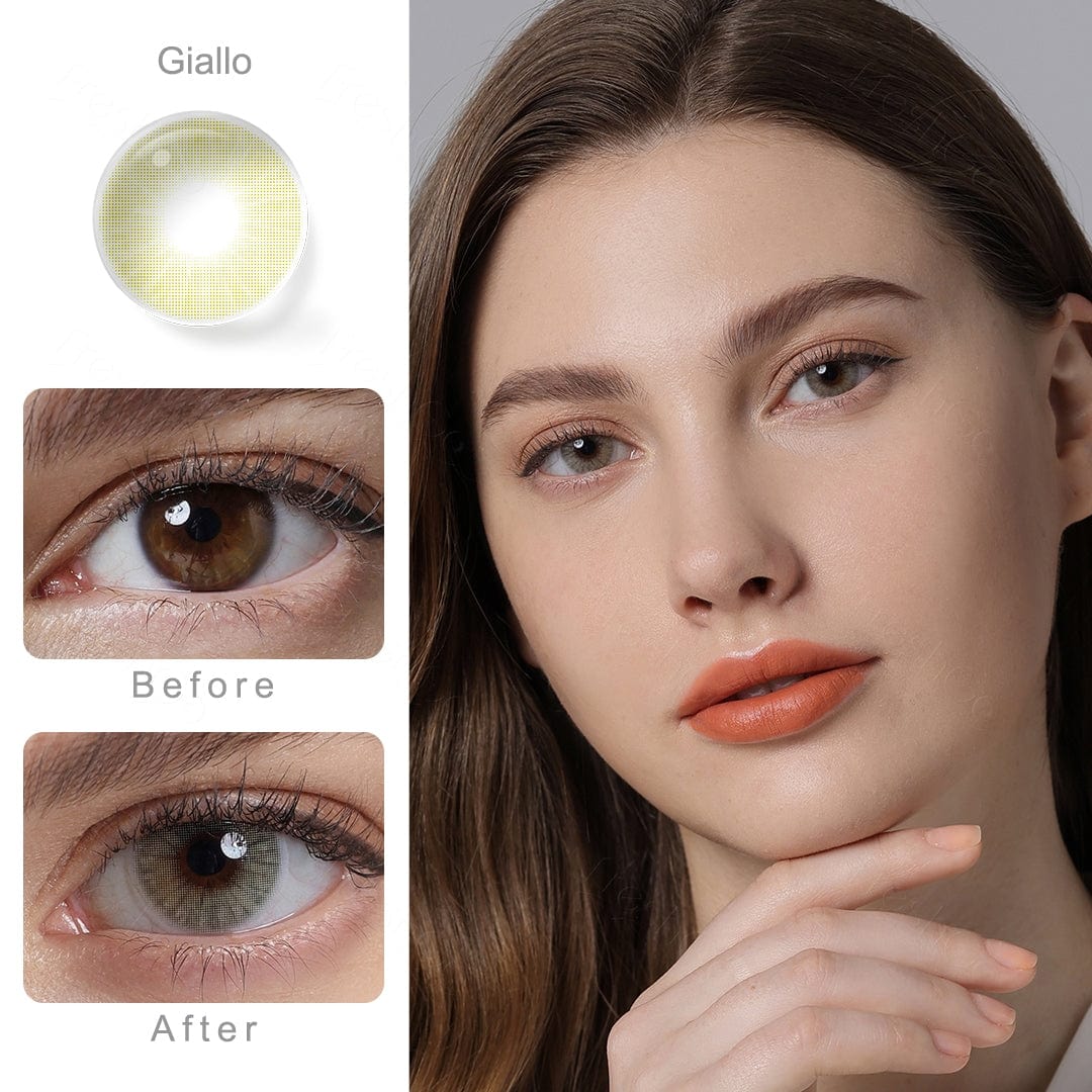 Hidrocor II Giallo Yellow Contact Lenses
