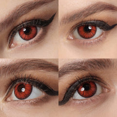 Nonno Deep Red Coloured Contacts