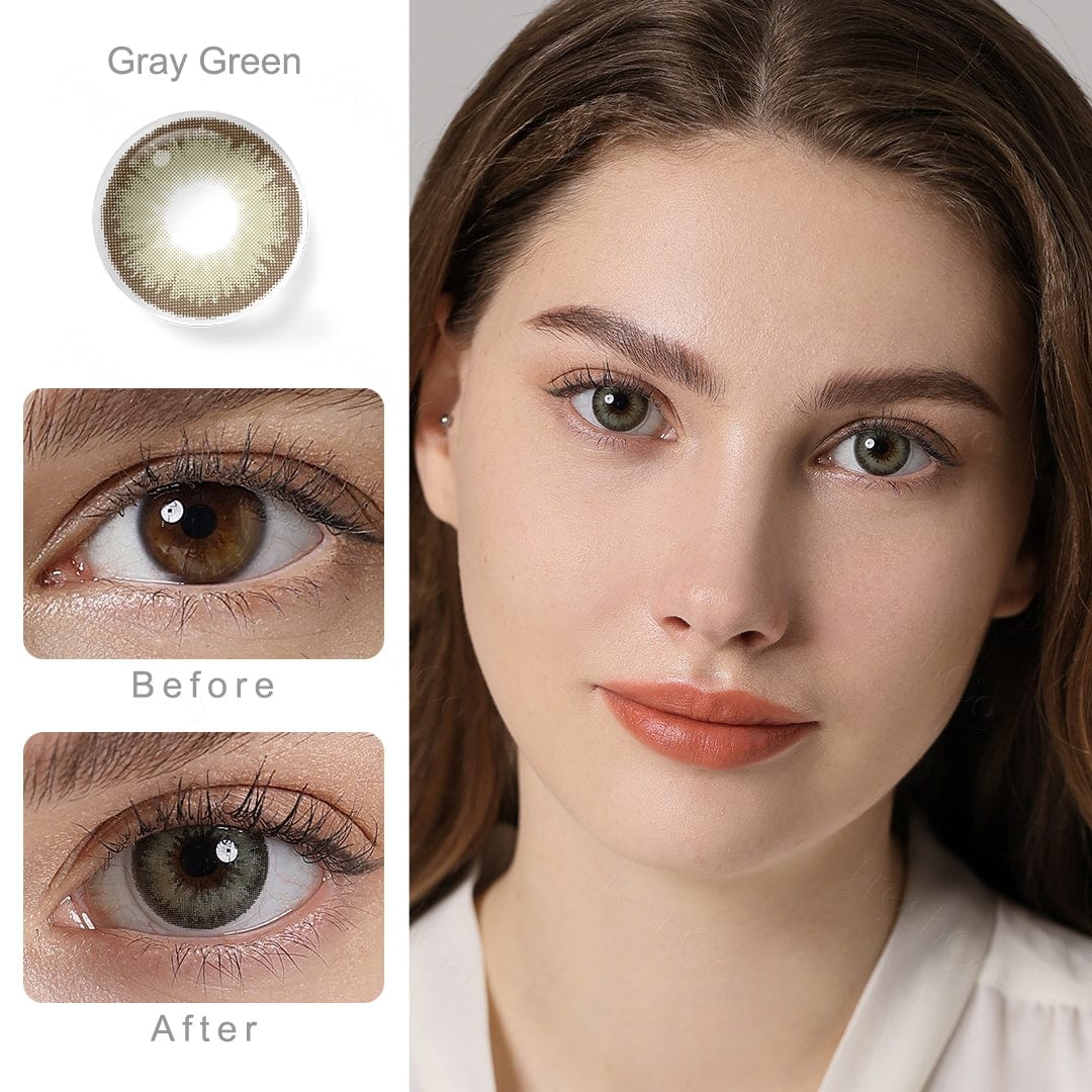 Diamond Gray Green Coloured Contacts