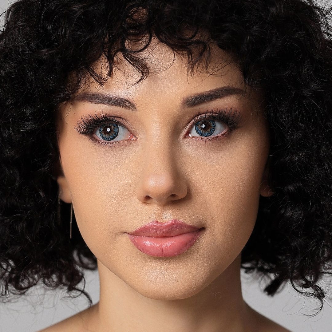 3 Tone True Sapphire Colored Contacts