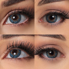 3 Tone True Sapphire Colored Contacts