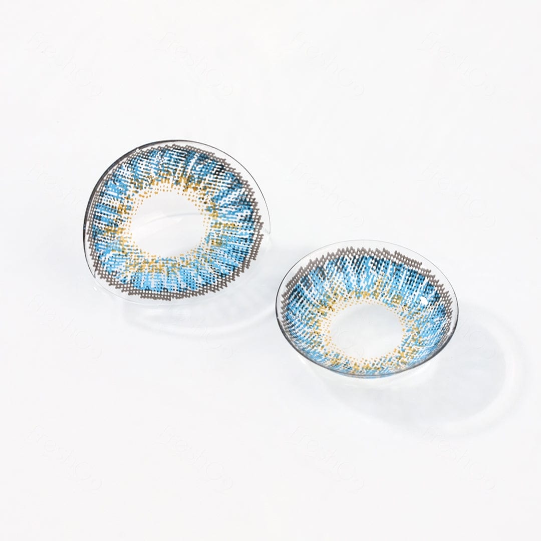 3 Tone True Sapphire Colored Contacts