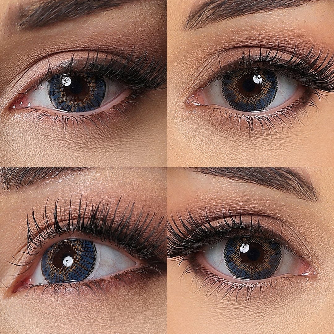 3 Tone Blue Colored Contacts