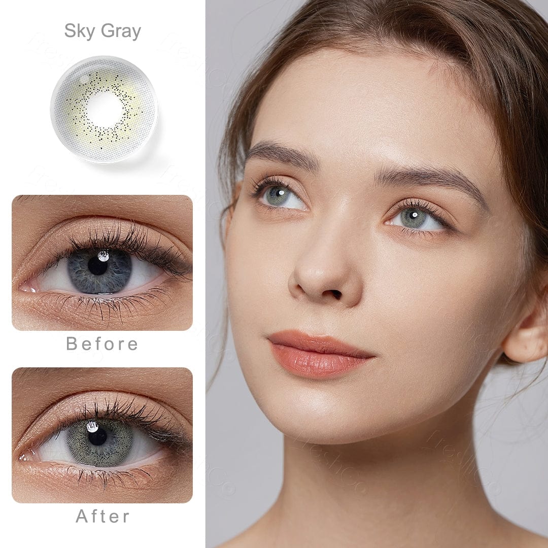 FreshGo - Ocean Sky Gray Coloured Contacts