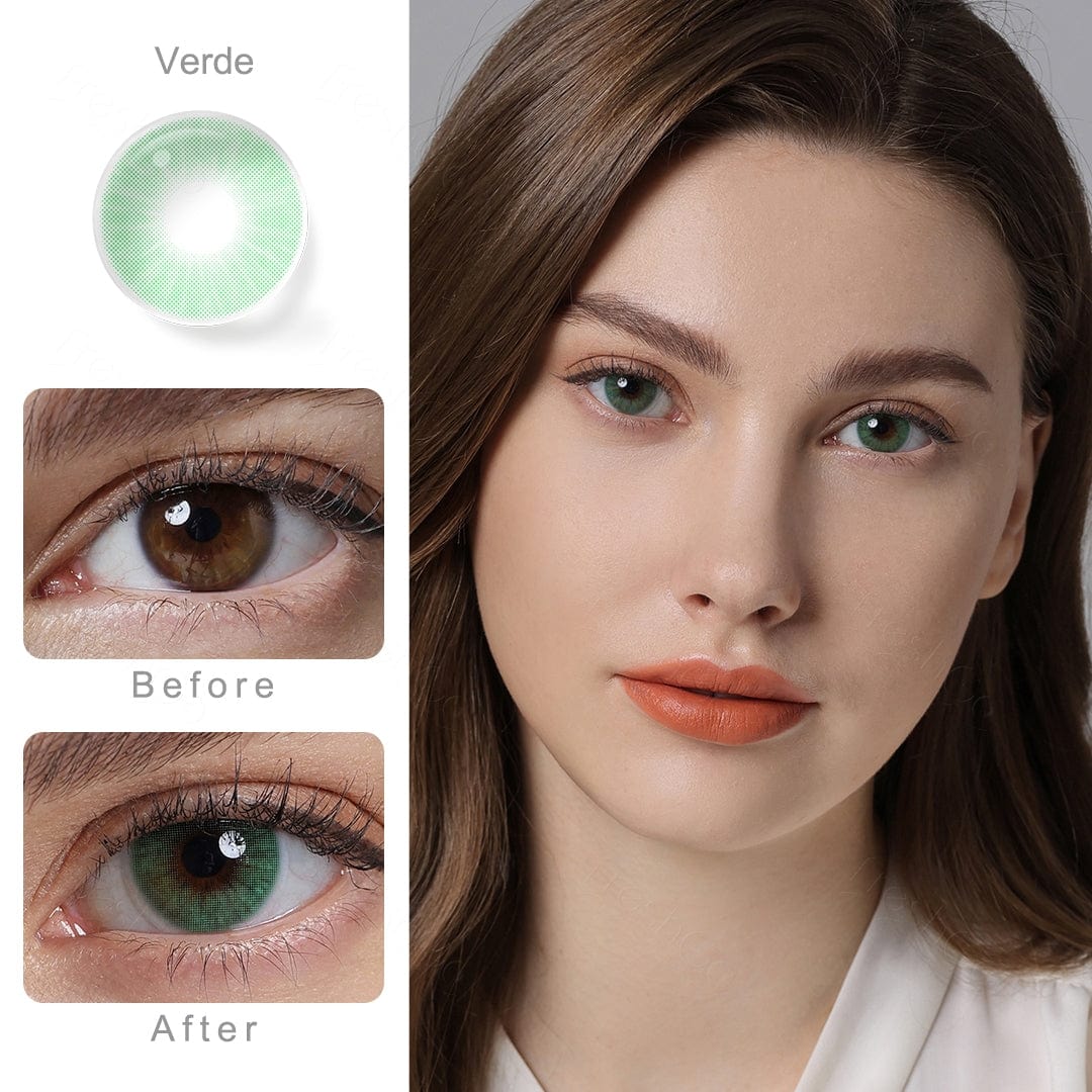 Hidrocor Verde Green Colored Contacts