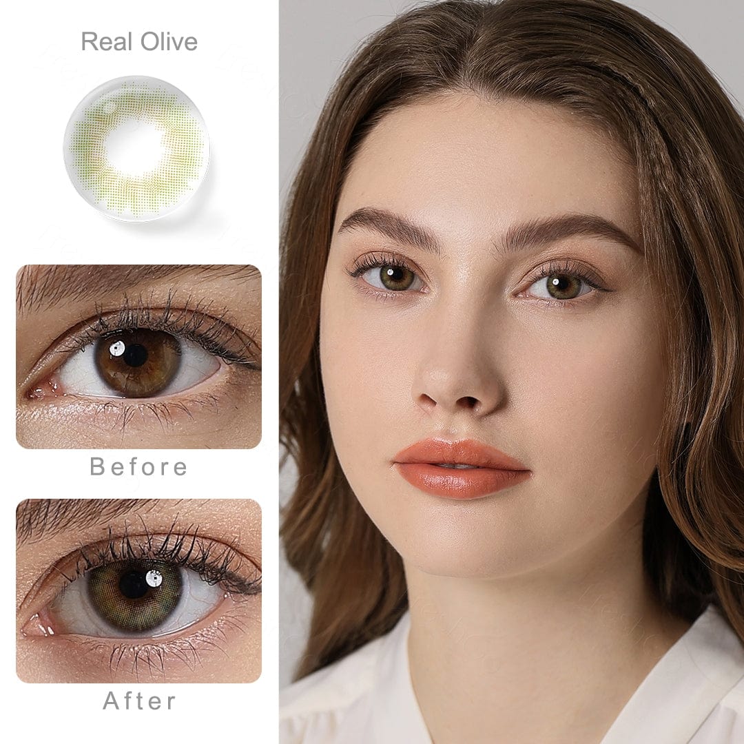 Spanish Real Olive Coloured Contacts