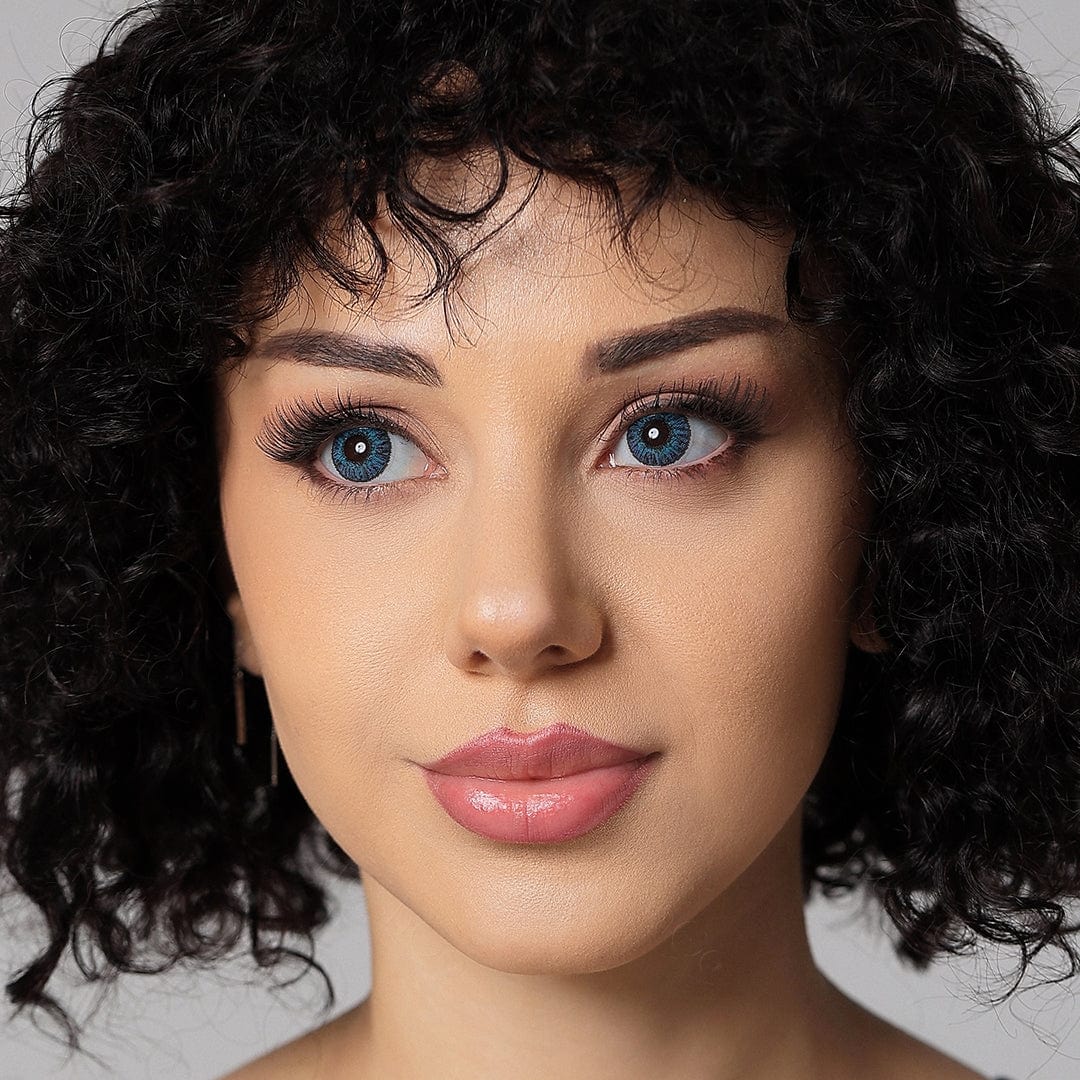 3 Tone Brilliant Blue Colored Contacts