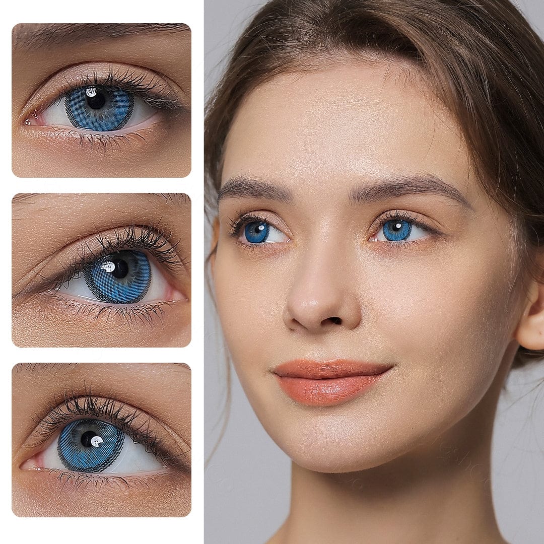 Hidrocharme Marine Blue Coloured Contacts