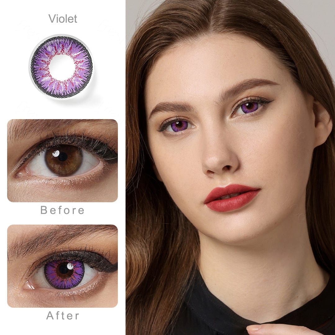 Nonno Violet Purple Coloured Contacts