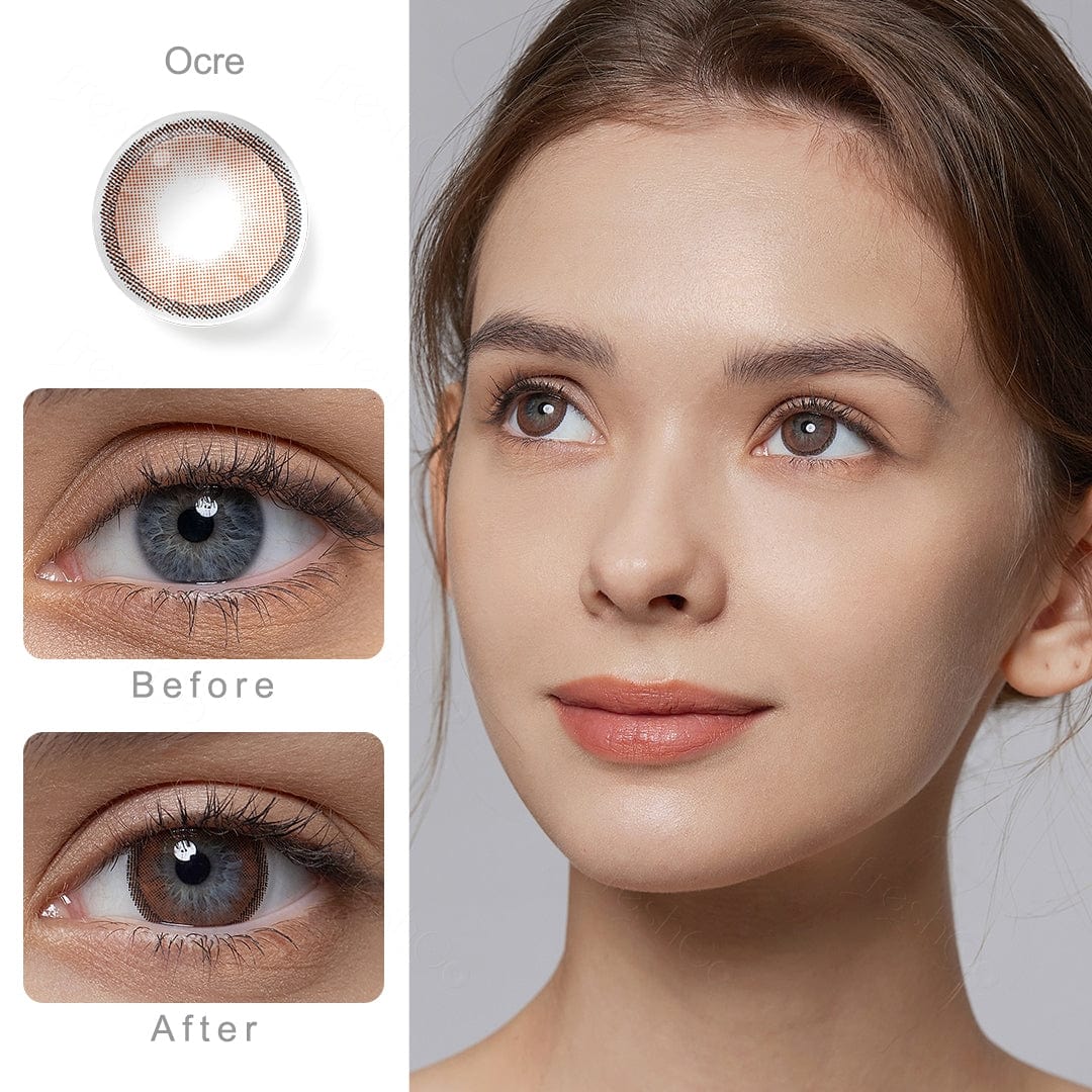 Hidrocharme Ocre Brown Coloured Contacts