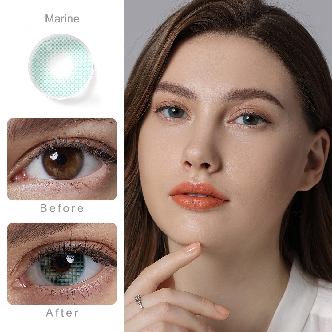 Hidrocor Marine Blue Colored Contacts