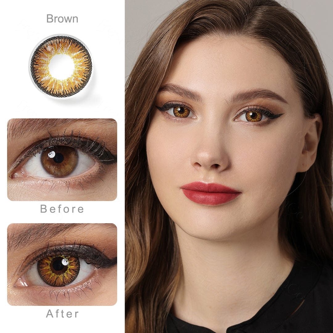 Nonno Brown Coloured Contact Lenses