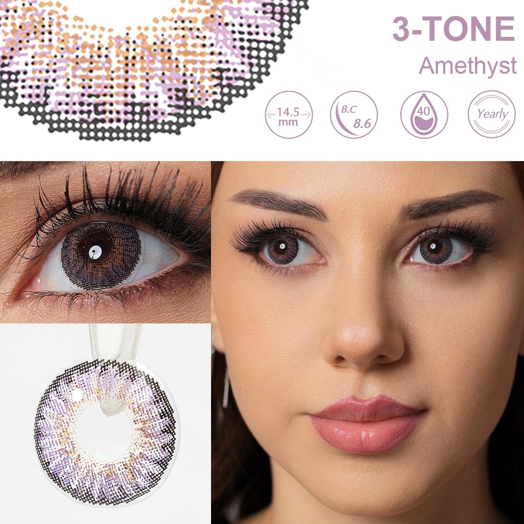 3 Tone Amethyst Contact Lenses