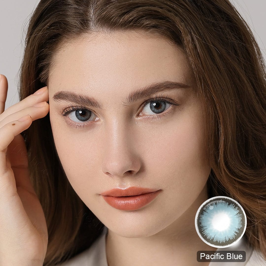 Diamond Pacific Blue Coloured Contacts