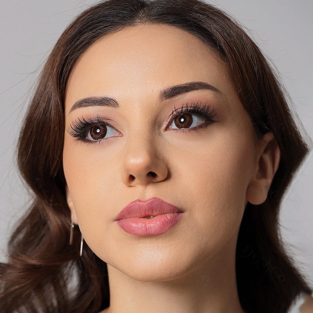 3 Tone Brown Colored Contacts