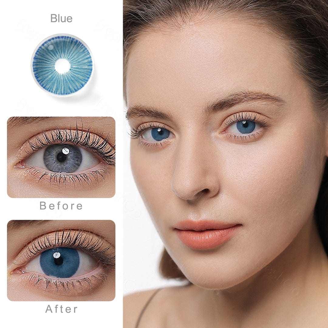 Fiesta Blue Coloured Contact Lenses