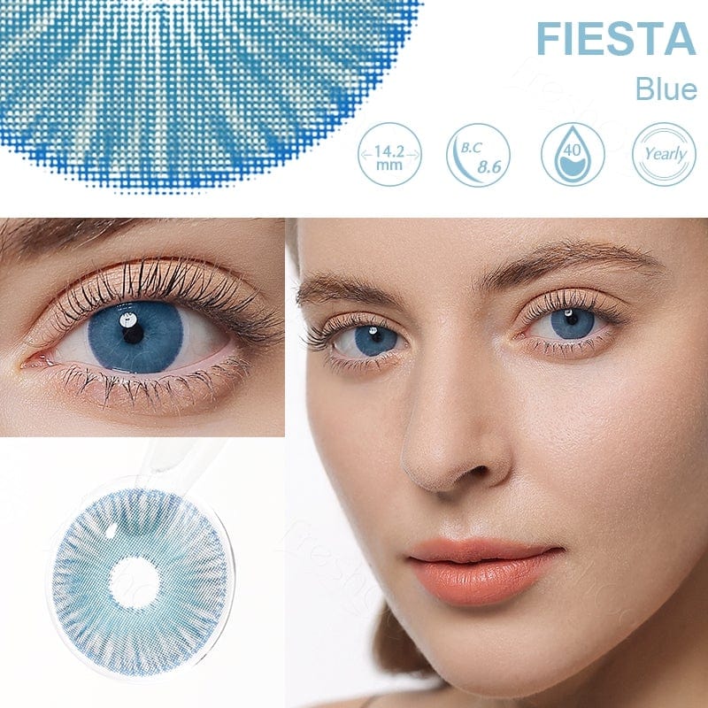 Fiesta Blue Coloured Contact Lenses