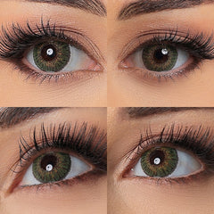 3 Tone Green coloured Contacts