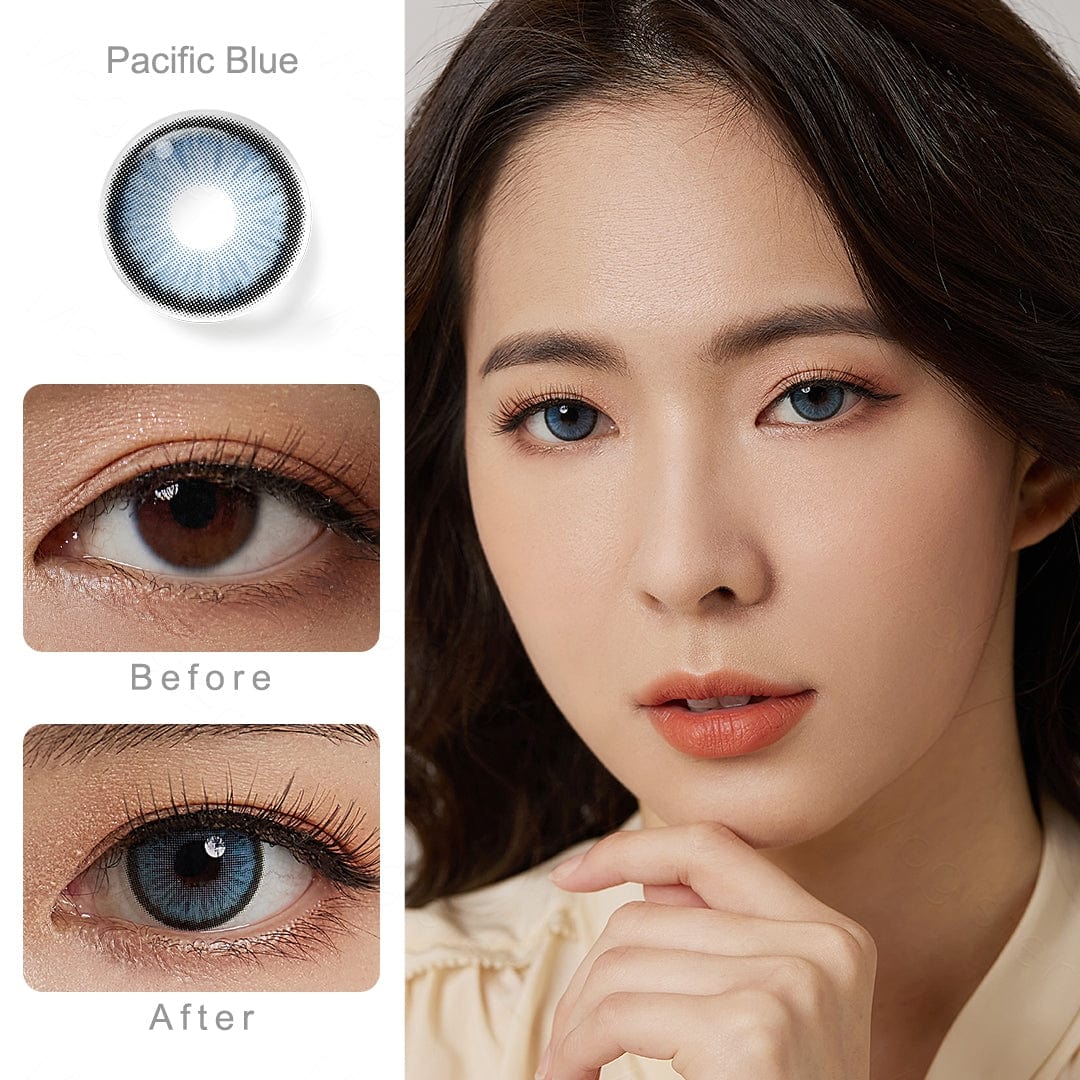 Diamond Pacific Blue Contact Lenses