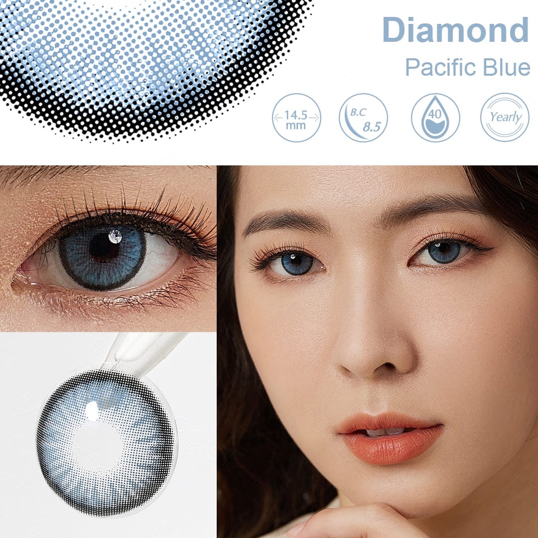 Diamond Pacific Blue Contact Lenses
