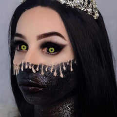 Black And Yellow Full Eye 22mm Sclera