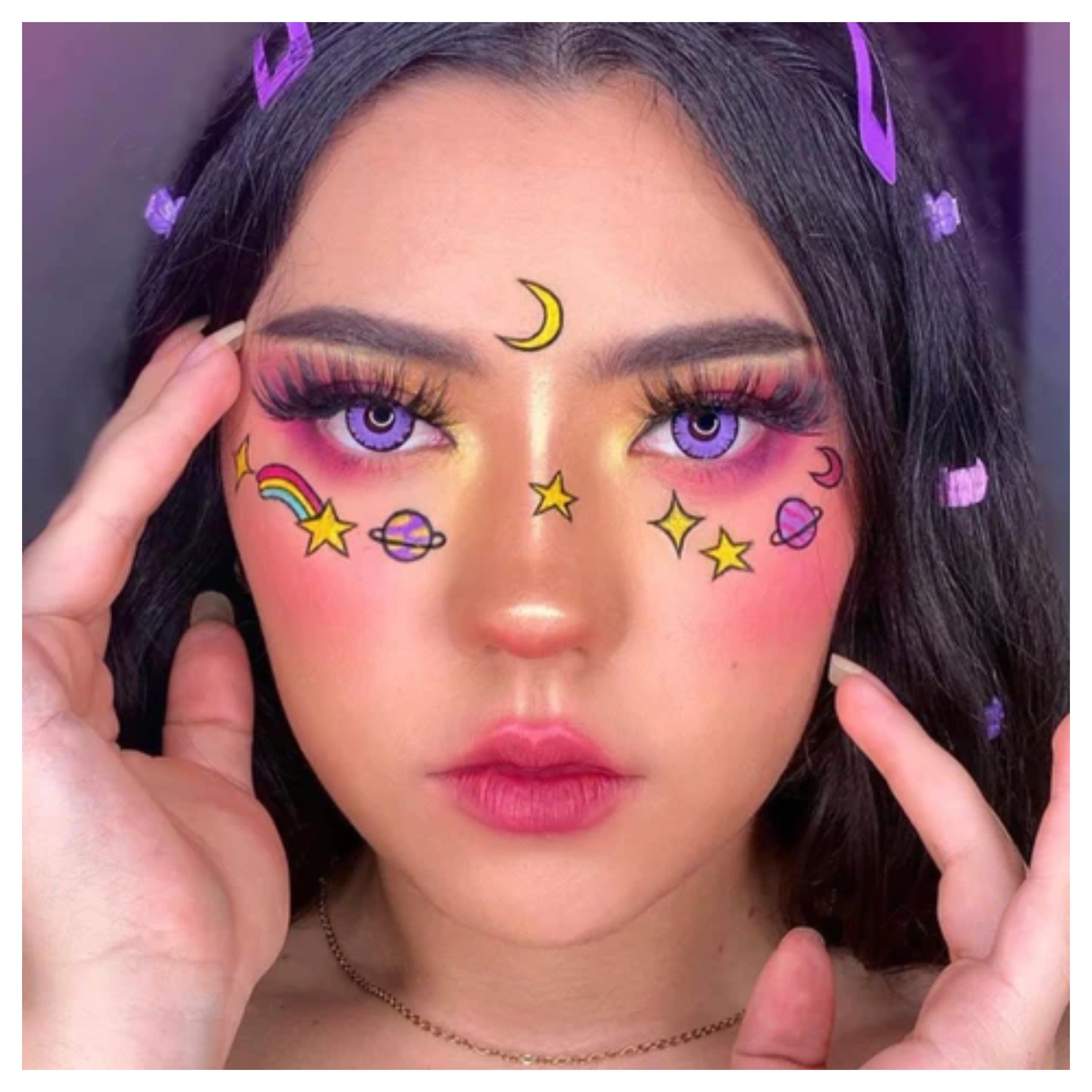 Purple Vampire Halloween Contacts