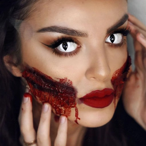 White Cat Eye Contacts