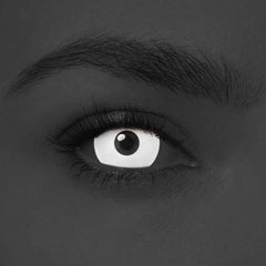 17mm UV Glow White Mini Sclera Contacts