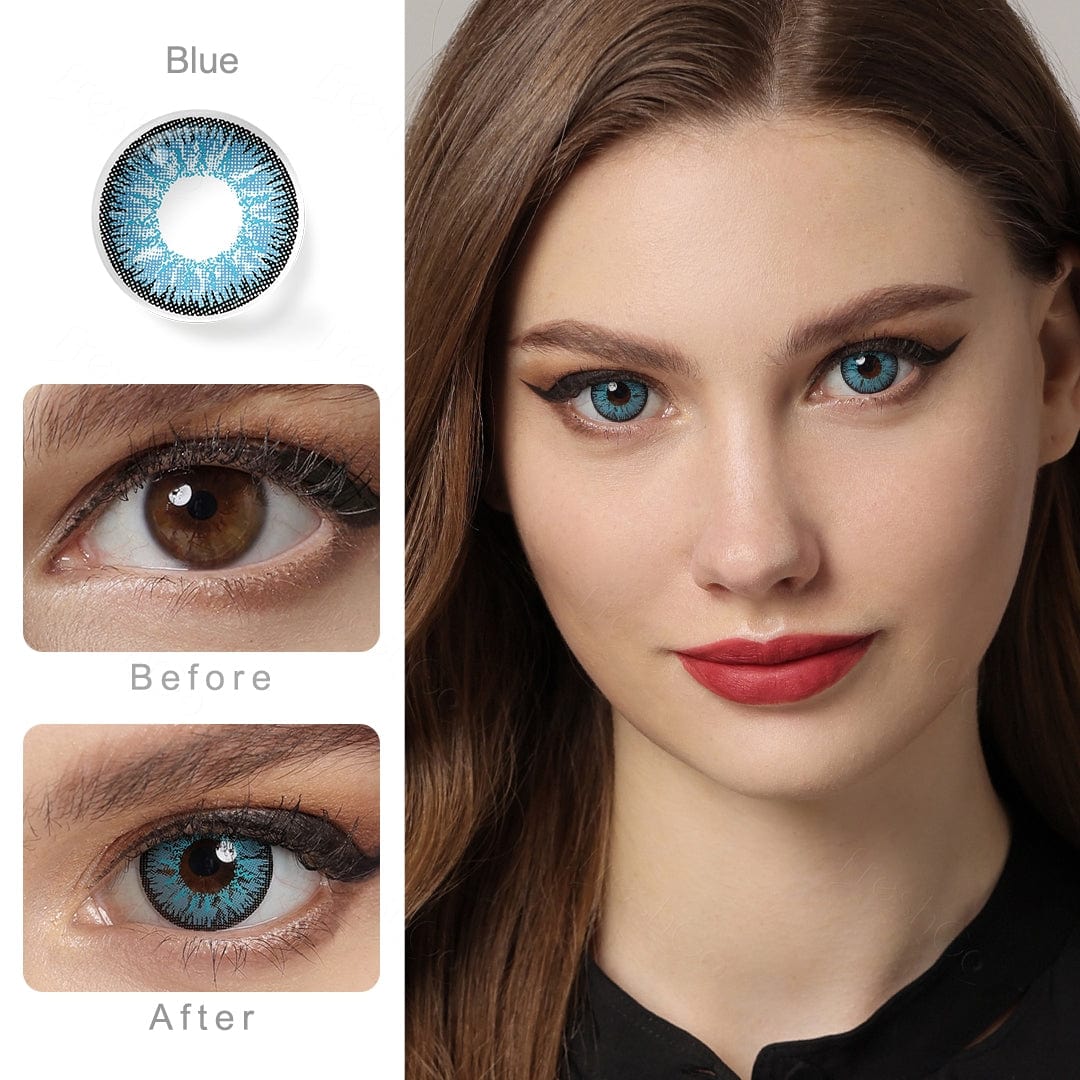 Nonno Blue Coloured Contact Lenses